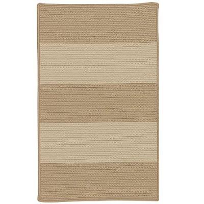Colonial Mills Newport Textured Stripe Braided Rug, Naturals 5'x7', Rectangle Shape