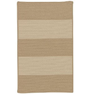 Colonial Mills Newport Textured Stripe Braided Rug, Naturals 4'x6', Rectangle Shape - 1 of 4
