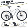 29 Inch 8 Speed Mountain Bike, Front Suspension, Steel Frame, for Men Women Boys and Girls - 2 of 4