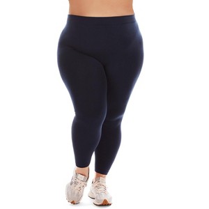 Memoi Women's Seamless Fleece Lined Leggings - 1 of 3