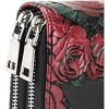 FATMOON Women's Wallet,Creative Floral PrintLarge Capacity Double Zip Leather Wallet,RFID Blocking and Wristlet,(Random Print) - 4 of 4
