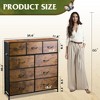 GALAXHERO Dresser 9-Drawer Fabric Storage Tower Chest for Bedroom, Hallway, Closet with Fabric Bins, Steel Frame, Wood Top, Easy Pull Handle - 3 of 4