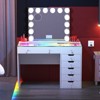 VANITII Diana Vanity Desk Pro, White - 3 of 4