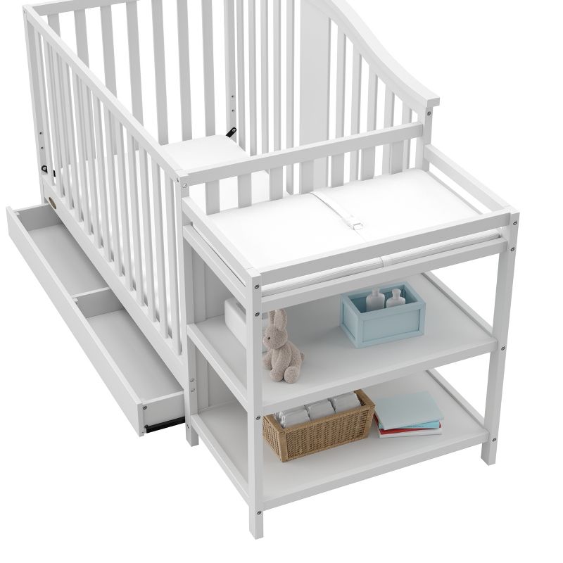 Graco Solano 5-in-1 Convertible Crib and Changer with Drawer, 4 of 10