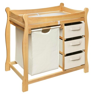 baby changing table with hamper