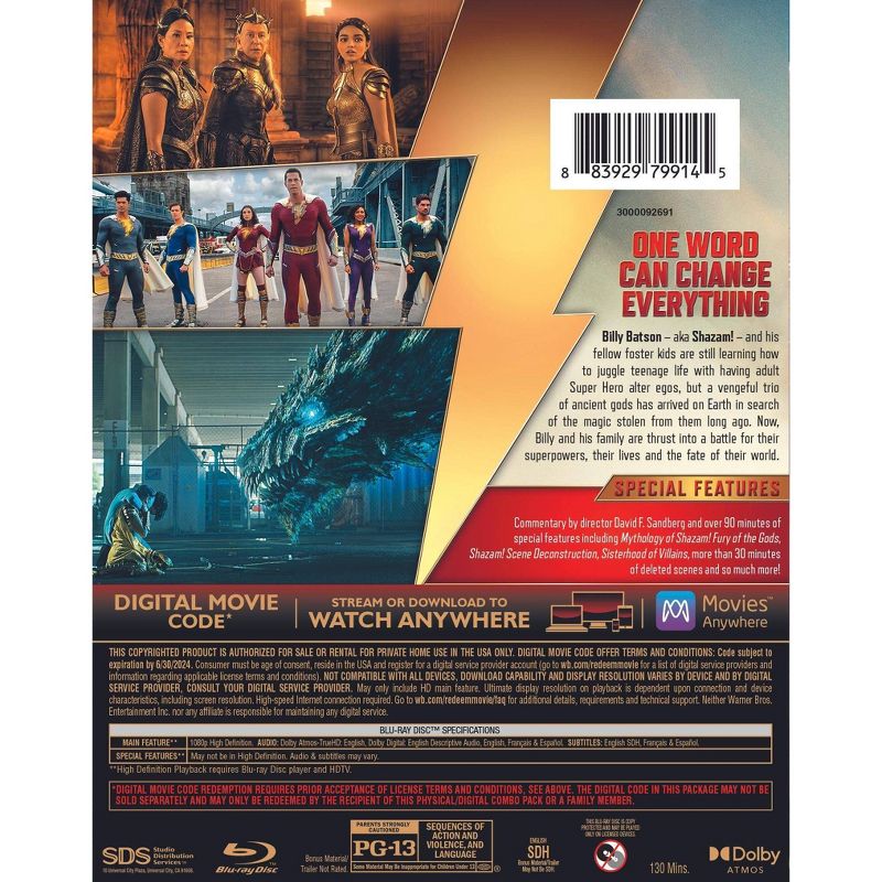 Shazam! Fury of the Gods (Blu-ray + DVD + Digital), 4 of 5