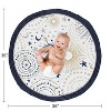 Sweet Jojo Designs Boy or Girl Gender Neutral Unisex Baby Tummy Time Playmat Celestial Blue Gold and Grey - 4 of 4