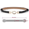 Unique Bargains Women's Metal Buckle Adjustable Thin High Waist Belt - 3 of 4
