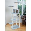 GleePet GP78748 74-Inch Real Wood Cat Tree With Seven Levels, Beige/Silver Gray - 3 of 4