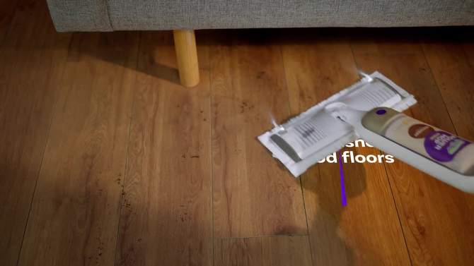 Swiffer Lemon Power Mop Wood Quick Dry Wood Floor Cleaning Solution, 2 of 12, play video