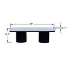 Modern Upholstered Ottoman Bench with Padded Seat and Chunky Legs for Bedroom or Entryway – 48" Wide – 3irtyhousy - 4 of 4