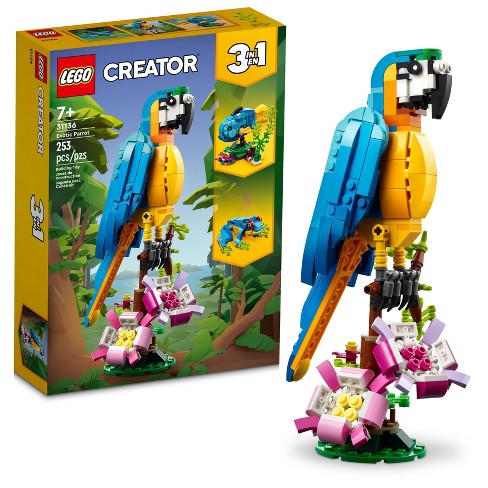 Lego Creator 3 In 1 Exotic Parrot Animals Building Toy 31136 : Target