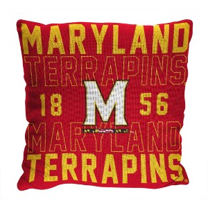 NCAA Maryland Terrapins Stacked Woven Pillow - 1 of 3