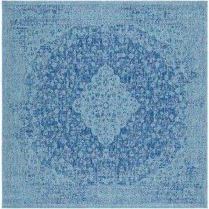 Courtyard CY8720 UV & Stain Resistant Non-Shedding Power Loomed Indoor/Outdoor Rugs - Safavieh - 1 of 4