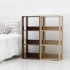 Iris Usa 3 Shelf Open Wood Shelving Rack Unit, Brown : Target