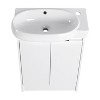 Okak 16.8In/23In Bathroom Vanity with Sink, Wall Mounted Bathroom Sink Cabinet with 1 Soft-Closing Cabinet Door for Bathroom - 2 of 4