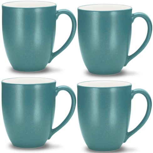 Noritake Colorwave Turquoise Set Of 4 Extra-large Mugs : Target