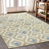 Modern Rug Non Slip Low Pile Rug Soft Stain Resistant Throw Floor Cover Foldable Indoor Carpet for Living Room Bedroom - 4 of 4