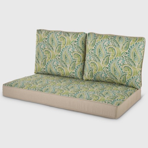 Woven Outdoor Deep Seat Pillow Back Cushion DuraSeason Fabric