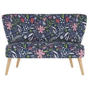 Kids Armless Love Seat Lucy Floral - Pillowfort