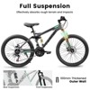 Aukfa 27.5 Inch Full Suspension Mountain Bike - Dual Shock Absorbers, 21-Speed Gears, Mechanical Disc Brakes - Unisex Adult Bike - 3 of 4