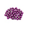 Northlight Petite Shiny Finish Glass Christmas Ball Ornaments - 1.25" (30mm) - Purple - 40ct - 2 of 3