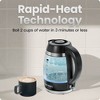 Chefman Fast-Boil 1.8L Electric Kettle with Tea Infuser, LED Lights - Black - 2 of 4