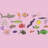 Girl's Design By Humans Funny sea creatures cartoon illustration By thefrogfactory T-Shirt - 2 of 3