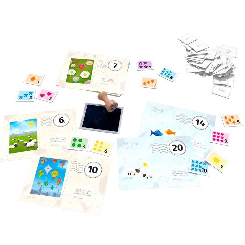 HABA Pio's Pigeon Post - 8+2 There's Mail for You - a Fun Math Game for Ages 5+, 2 of 7