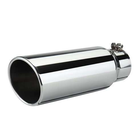 Different Trend® BQ9-407018RSL - Diesel Series Round Rolled Edge Angle Cut Bolt-On Exhaust Tip (4 Inlet, 7 Outlet, 18 Length