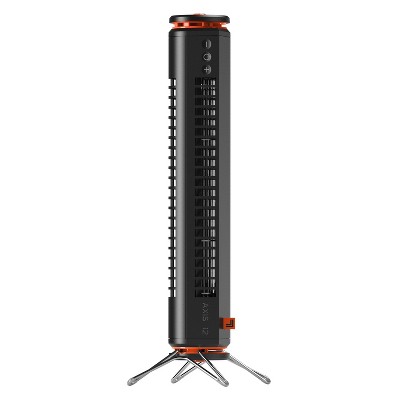 Sharper Image AXIS 12 Desktop Tower Fan Black: Small Tower Fan, 3 Speeds, Adjustable Tilt, Indoor Use, ETL Listed