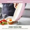 GreenPan Reserve 10pc Hard Anodized Healthy Ceramic Nonstick Cookware Set Blush Pink: Dishwasher-Safe, Electric Coil Compatible - 3 of 4