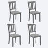 NicBex Set of 4 Mid Century Farmhouse Armless Dining Chairs with Padded Seat,Rubber Wood Side Chairs for Dining Room,Kitchen,Restaurant - 3 of 4