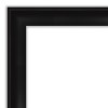 40"x28" Non-Beveled Grand Black Narrow Wall Mirror - Amanti Art: Modern Rectangle, Polystyrene Frame - 3 of 4