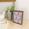 Pimlada Phuapradit Floral Paisley Half Drop Framed Mini Art Print 4" (H) x 3" (W) x 1" (D) - Society6 - 2 of 3