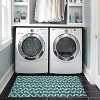 HomeStock Outdoor Washable Doral Aqua & Green 2' X 3', Machine Woven with Printed Designs, Coastal - 4 of 4