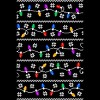 Men's Design By Humans Christmas Garland Lights Retro Pixel Pattern By R4Design Tank Top - 2 of 4