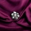 Slickblue Women’s Ruthenium Brass Ring with Light Amethyst CZ – Marquise and Round CZ Stones, Size 5-10 - 2 of 4