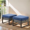 Buenhomino 4 Pieces Patio Furniture Sets, Wicker Patio Swivel Glider Chairs Set with 2 Ottoman, Outdoor Furniture Set for Outside Porch and Backyard - 4 of 4