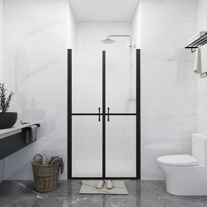 vidaXL Shower Door Frosted ESG (32.7 in.-33.9 in.)x74.8 in. - 1 of 4