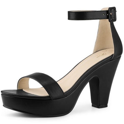 Target black platform on sale sandals