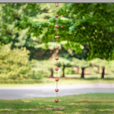 Marrgon Copper Rain Chain Gutter Adapter with Patina Finish