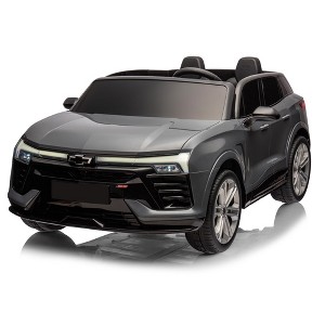 Kids Electric Ride on Car 2 Seater SUV, 24V Battery Powered Truck Licensed Chevrolet Blazer Vehicle - 1 of 4