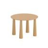 Lirago 30"H Round Wood Dining Table with 4 Legs 45*45 Natural - 4 of 4