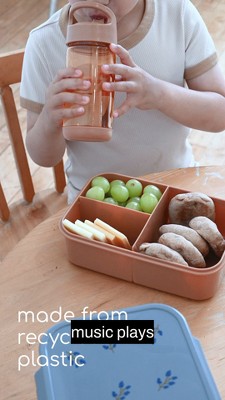 Green Recycled Plastic Leakproof Bento Box with Compartments