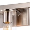 C Cattleya 3-Light Vanity Wall Sconce,Bathroom Vanity Lights Brushed Nickel Finish with Clear Glass Shade - 4 of 4