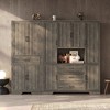 FUFU&GAGA Multifunctional Modular Storage Cabinet Bookcase Display Cabinet with Adjustable Shelving, Drawers & Safety Features - 2 of 4