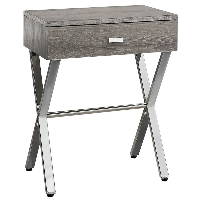 Accent Table, Night Stand - Chrome Metal - EveryRoom, 1 of 7