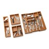 Seville Classics 4pc Bamboo Expandable Drawer Organizer and Box Set - 4 of 4