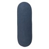 Colonial Mills Port Royale Braided Runner, Lake Blue 2x7, Oval Shape - 2 of 4
